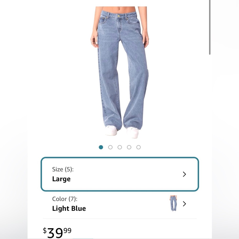 Mid Rise Denim Jeans - Picture 2 of 6